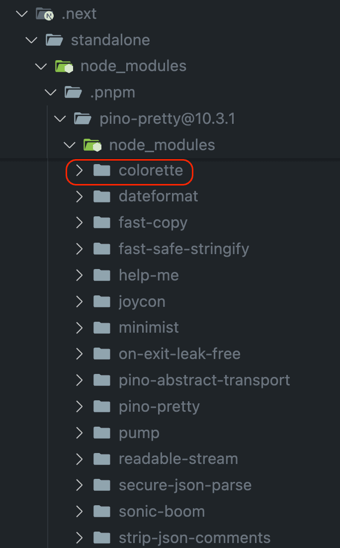 include-colorette