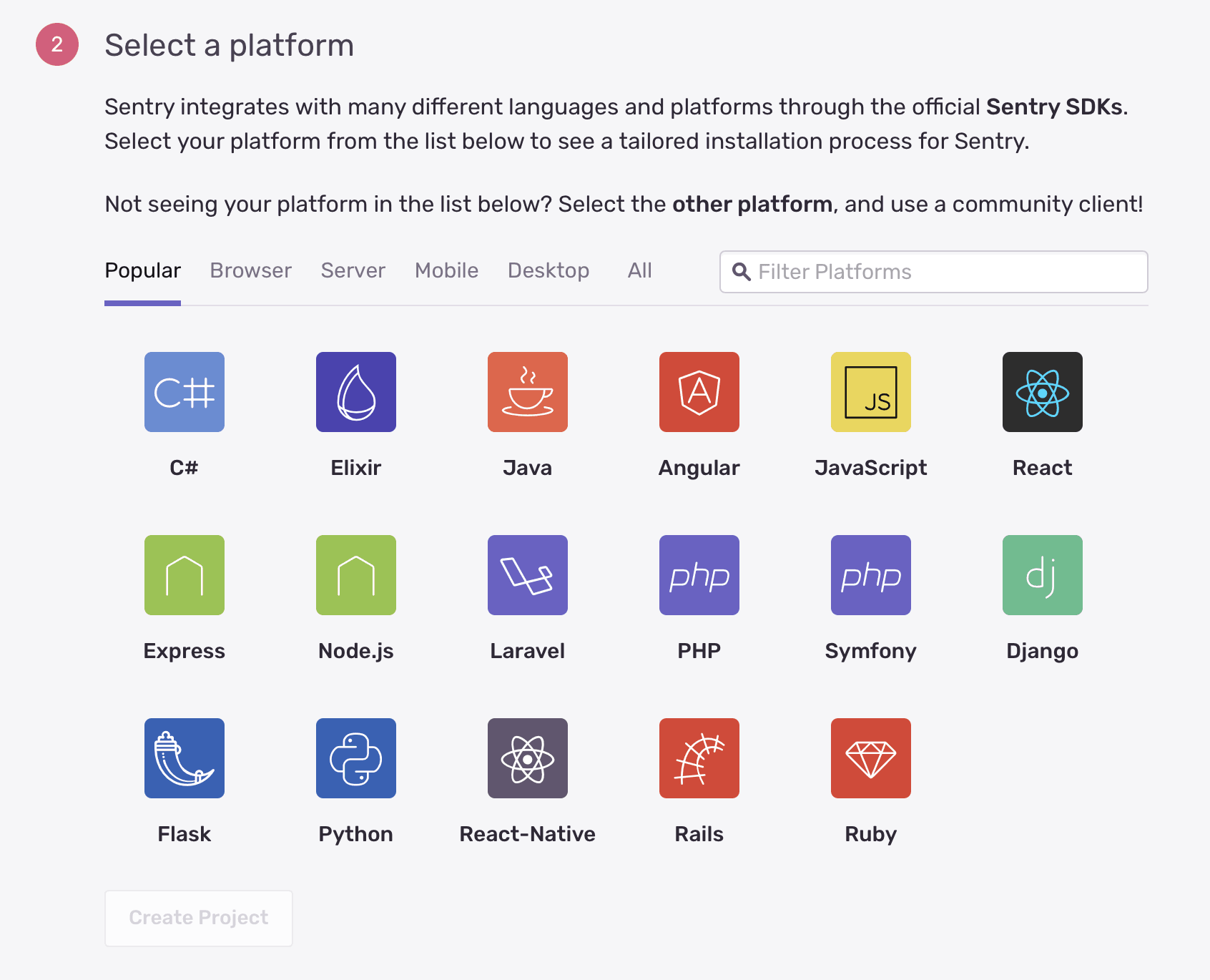 add-sentry-project